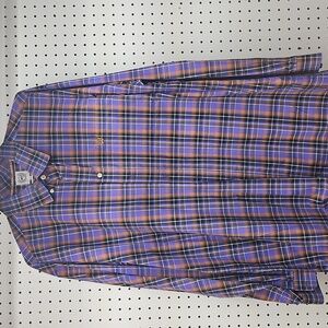Cinch‎ Plaid Button Down PurpleBlk Shirt Size XXL